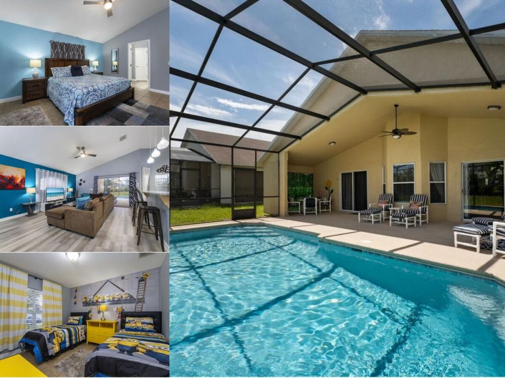 Vacation rental near Disney managed by Orlando rent a villa with screened in private pool