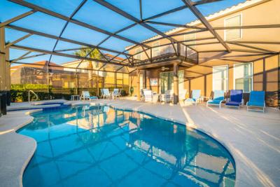 Screened in pool