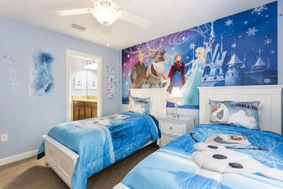 Princesses will love having their own bedroom with two twin beds