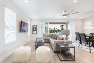 Perfectly designed open floorplan living space with luxury modern furnishings