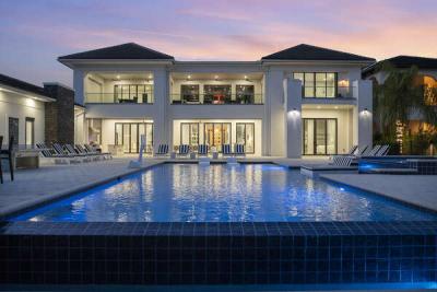 Enjoy an evening swim in the private 50 ft x 30 ft. infinity pool