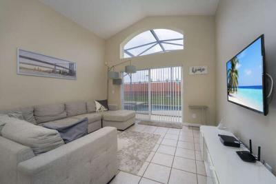 Living Room overlooking the pool area.