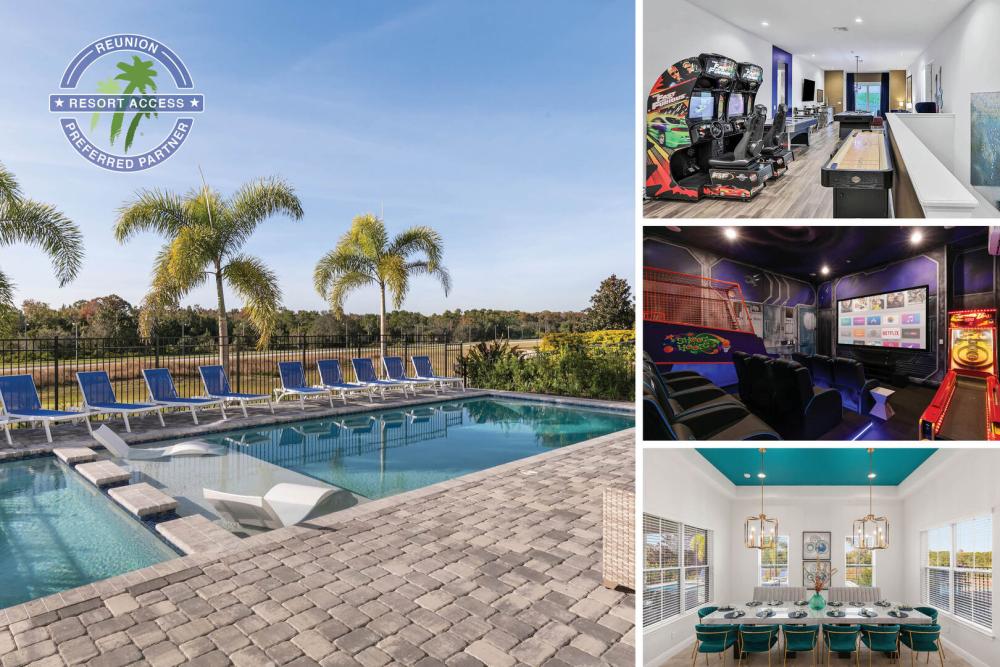 Welcome to Ultimate Retreat, a 10 bedroom villa with a West-facing pool, endless entertainment, and luxury furnishings | PHOTOS UPDATED: April 2022 |