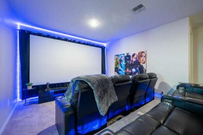 Upstairs Movie area