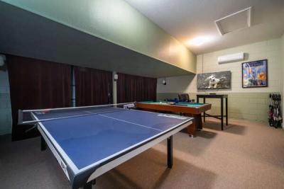 air conditioned games room showing ping pong