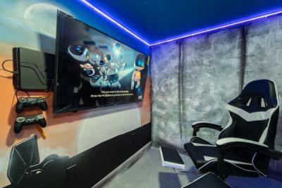Games console in games room