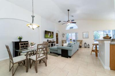 Open plan living area