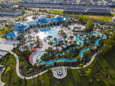 Drone picture of resort