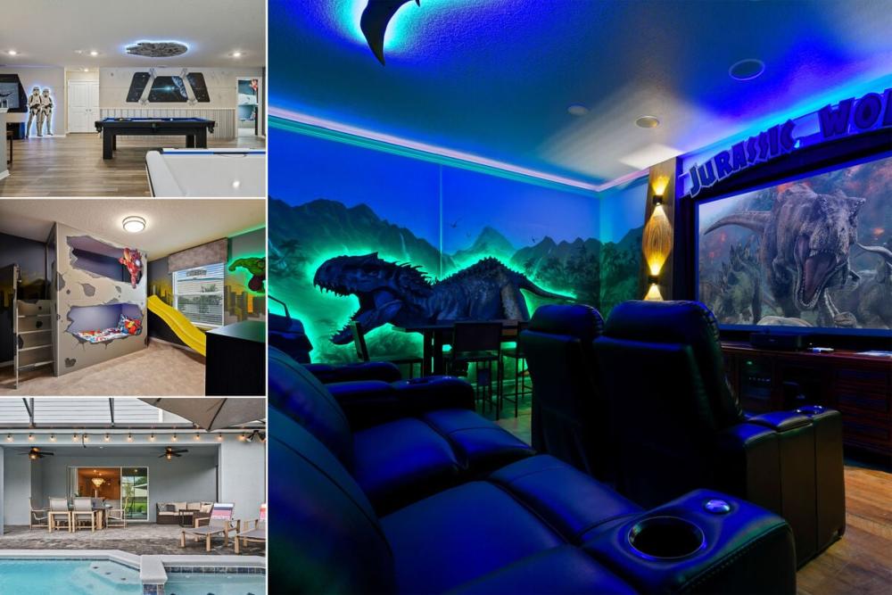 Vacation rental near Disney managed by Orlando rent a villa with a screened in private pool and spa