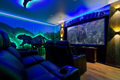 Alternate view of the movie room