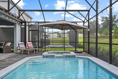 Shaded spa
