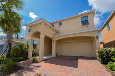 front of rental near Disney
