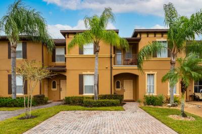 front of rental near Disney