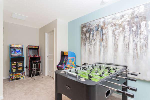 2191LC - Island Luxury Manor (P) Loft area games. Shown is foosball and 2 arcades.