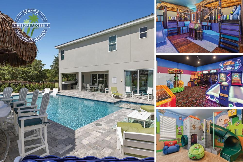 Imagination at Reunion is a 6,451 sq. ft., newly constructed villa offering lavish golf course views and coastal custom-built designs! | Photos updated: May 2023
