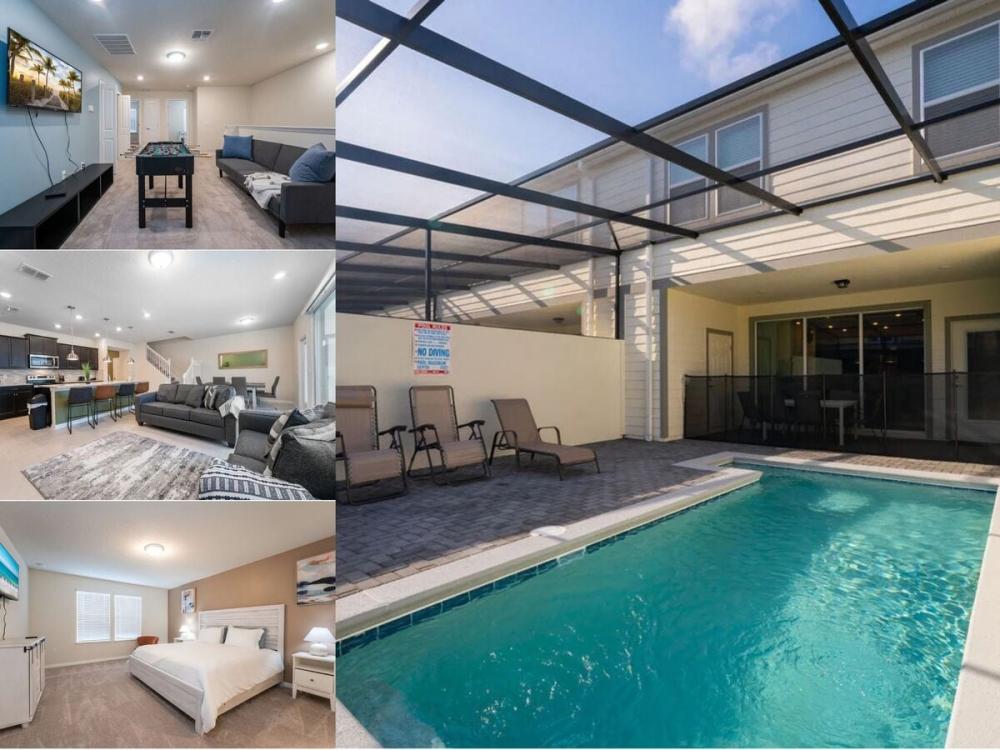 Vacation rental near Disney managed by Orlando rent a villa with a screened in private pool