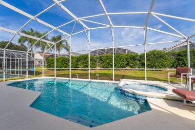 Pool and spa view
