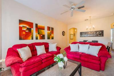 Living room showing seating