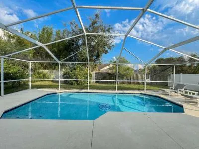 South East facing private pool.