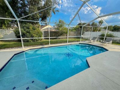 South East facing private pool.