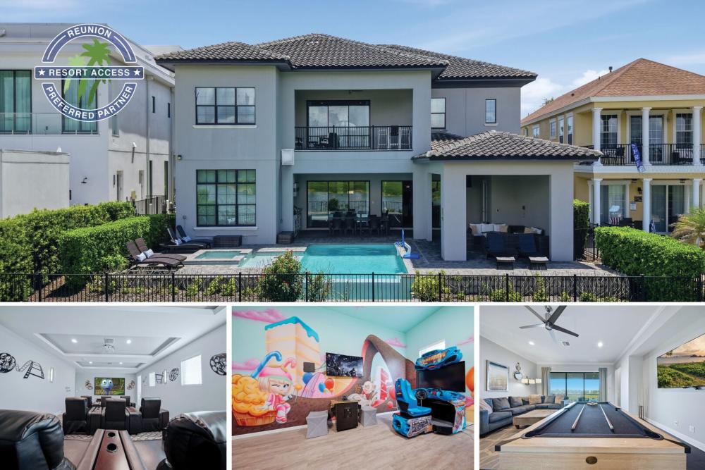 Explore The Enchanted Lakeview Mansion at Reunion, a luxurious 8-bedroom retreat designed for unforgettable Orlando getaways. | Photos updated: September 2026